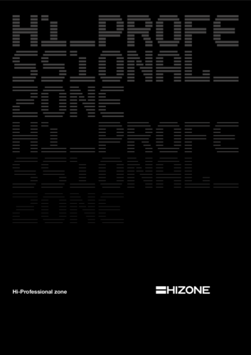 HIZONE PROFESSIONAL Catalogo